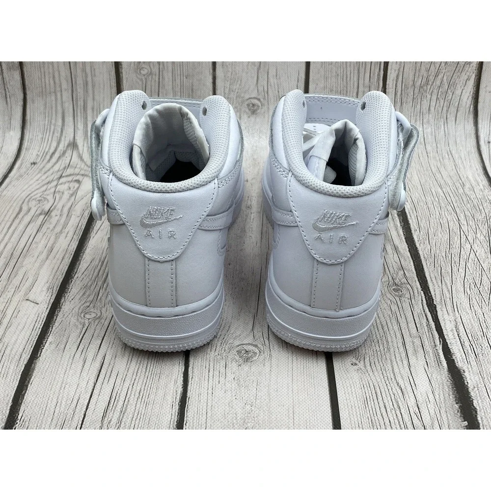 Nike Kids Air Force 1 Mid GS 'White' Size 4Y 314195 113